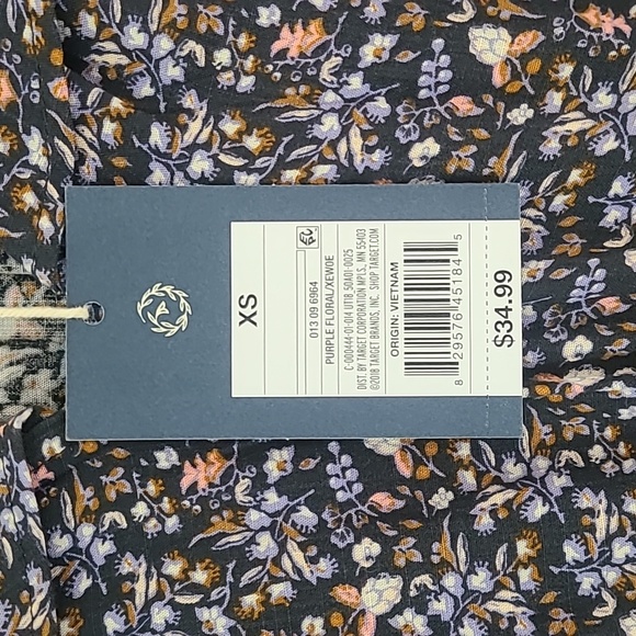 Universal Thread floral ruffle cinched waist maxi dress NWT - Picture 4 of 5